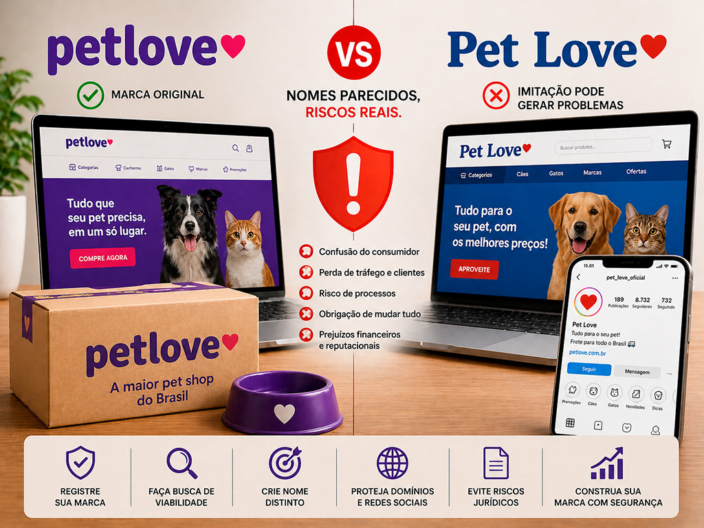 Petlove vs “Pet Love”: quando um nome parecido vira problema no e-commerce
